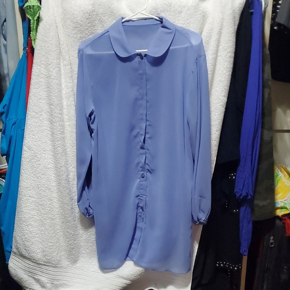 Lavender SHEER Blouse